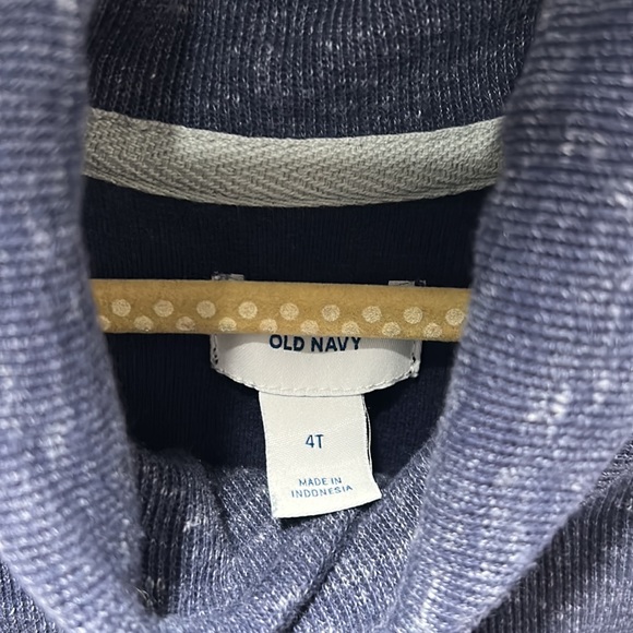 Old Navy shawl collar marled navy blue sweater - Picture 3 of 3